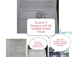 Ketua Umum LIN R.I. Wiratmoko Klarifikasi Soal Pengakuan Ketua DPD LIN Bengkulu: Himbau Waspadai Surat Palsu