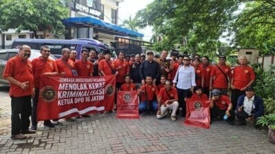 DPD 16 Jatim Lembaga Investigasi Negara Kawal Markat N.H ke Polrestabes Surabaya, Serukan Hentikan Kriminalisasi Aktivis
