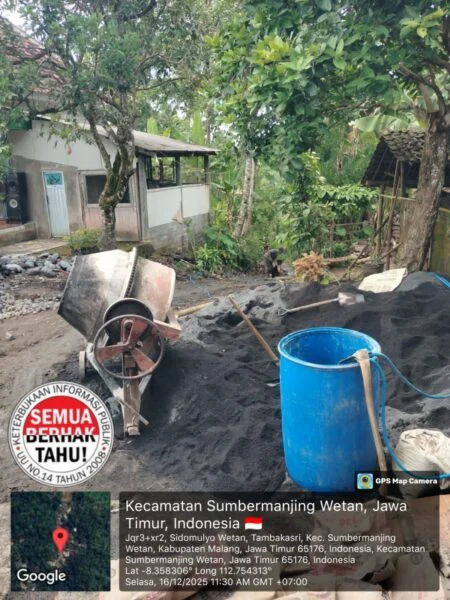 Proyek Siluman Dana Desa di Tambakasri, RAB Tak Ada, Kualitas Dipertanyakan