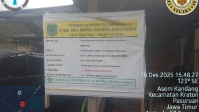 Proyek Jalan Rp9,5 Miliar di Pasuruan Mangkrak: Bau Busuk Bina Marga dan Kontraktor Kian Menyengat