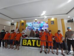 Konferensi Pers Akhir Tahun, Polres Batu Rilis 62 Kasus Narkoba