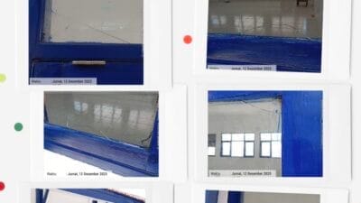 Kualitas Proyek Rehabilitasi Ruang Kelas SDN Apaan 2 Diragukan: Diduga Barang Bekas Digunakan!