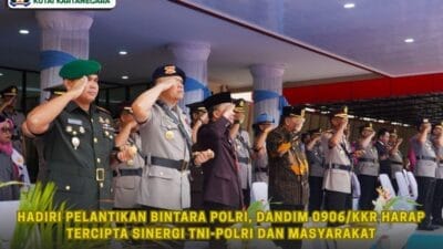 Hadiri Pelantikan Bintara Polri, Dandim 0906/Kkr Harap Tercipta Sinergi TNI-Polri dan Masyarakat