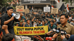 Massa Geruduk Kantor Disperta-KP Sampang, Soroti Dugaan Mafia Pupuk dan Hilangnya Aset Traktor