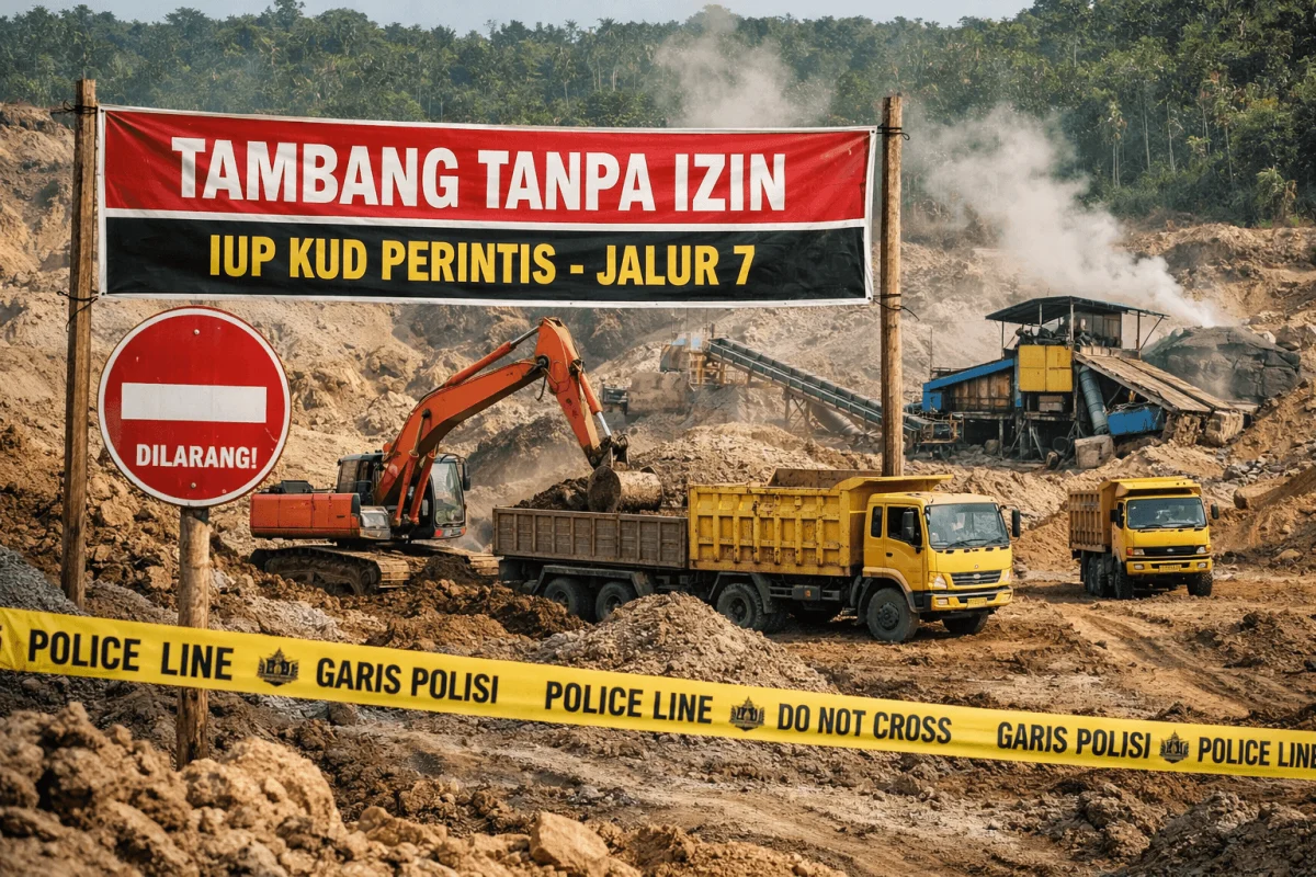 Oknum AS Alias Ali Diduga Nekat Beraktivitas PETI di Dalam IUP KUD Perintis, RKAB Mati Bertahun-tahun