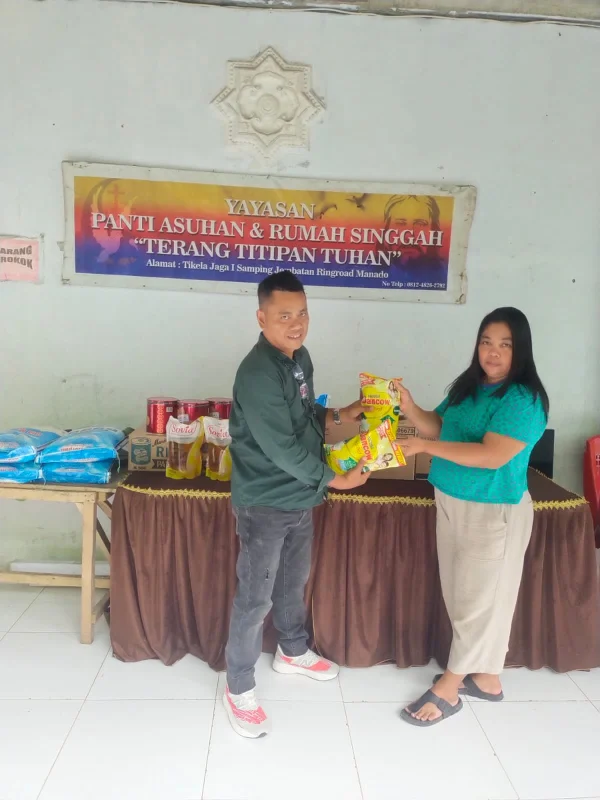 Sentuhan Kemanusiaan di Awal Tahun 2026, Komunitas Manguni 15 dan Dinas Sosial Berbagi Kasih di Panti Asuhan Terang Titipan Tuhan