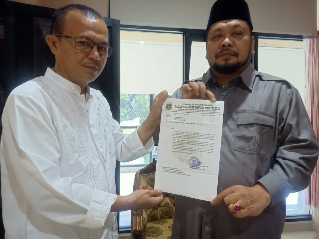 Ketua DPD LIN Banten Terima Surat Tanda Lapor (STL) Keberadaan Lembaga Investigasi Negara, SIap Bersinergi