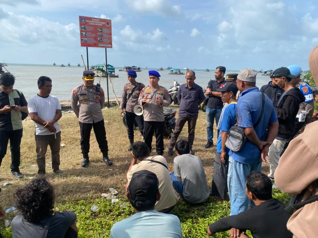 Polres Bangka Barat Minta Penambang Kosongkan Perairan Limbung Mentok