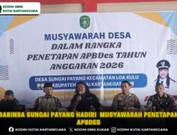 Babinsa Sungai Payang Hadiri Musyawarah Penetapan APBDes