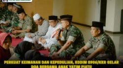 Perkuat Keimanan dan Ketaqwaan, Kodim 0906/Kkr Gelar Doa Bersama Anak Yatim Piatu