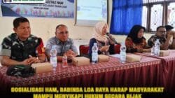 Sosialisasi HAM, Babinsa Loa Raya Harap Masyarakat Mampu Menyikapi Hukum Secara Bijak