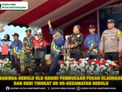 Babinsa Sebulu Ulu Hadiri Pembukaan Pekan Olahraga dan Seni Tingkat SD se-Kecamatan Sebulu