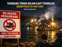 Diduga Ada Koordinasi Lapangan, Tambang Timah Selam Laut Tembelok Kembali Beroperasi Dini Hari