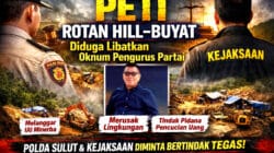 Kejaksaan dan Polda Sulut Didesak Bertindak Tegas, Dugaan PETI di Rotan Hill–Buyat Seret Nama Oknum Pengurus Partai