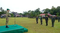 Perkokoh Kemanunggalan TNI dan Rakyat, Dansatgas TMMD Pimpin Upacara 17-an