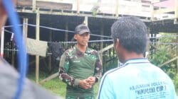Humanis dan Akrab, Letda Inf Iskan Dwi Wardana Bangun Komsos Bersama Warga Kampung Tering Lama