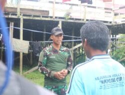 Humanis dan Akrab, Letda Inf Iskan Dwi Wardana Bangun Komsos Bersama Warga Kampung Tering Lama