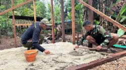 RTLH Masuk Tahap Pengecoran Lantai, Satgas TMMD Ke-127 Kebutan Pekerjaan