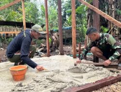 RTLH Masuk Tahap Pengecoran Lantai, Satgas TMMD Ke-127 Kebutan Pekerjaan