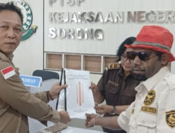 DPD LIN PBD Laporkan Dugaan Penyelewengan Dana Kampung 2020 ke Kejari Sorong