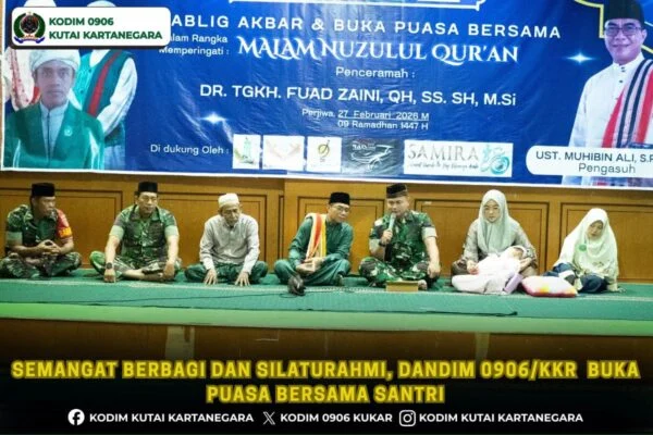 Semangat Berbagi dan Silaturahmi, Dandim 0906/Kkr Buka Puasa Bersama Santri