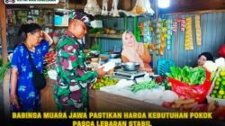Babinsa Muara Jawa Pastikan Harga Kebutuhan Pokok Pasca Lebaran Stabil
