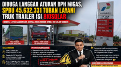 Diduga Langgar Aturan BPH Migas, SPBU 45.632.331 Tuban Layani Truk Trailer Isi Biosolar