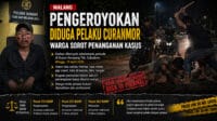 PENGEROYOKAN DIDUGA PELAKU CURANMOR DI MALANG, WARGA SOROT PENANGANAN KASUS