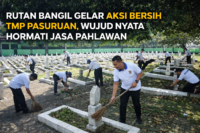 RUTAN BANGIL GELAR AKSI BERSIH TMP PASURUAN, WUJUD NYATA HORMATI JASA PAHLAWAN