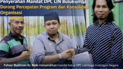 PENYERAHAN MANDAT DPC LIN BULUKUMBA, DORONG PERCEPATAN PROGRAM DAN KONSOLIDASI ORGANISASI