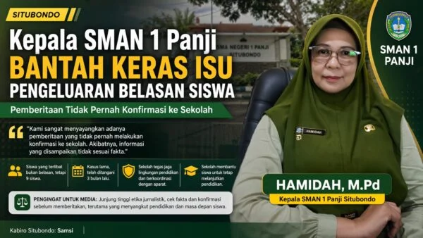 Kepala SMAN 1 Panji Hamidah, M.Pd Bantah Keras Isu Pengeluaran Belasan Siswa: Pemberitaan Tidak Pernah Konfirmasi ke Sekolah
