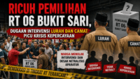 RICUH PEMILIHAN RT 06 BUKIT SARI, DUGAAN INTERVENSI LURAH DAN CAMAT PICU KRISIS KEPERCAYAAN