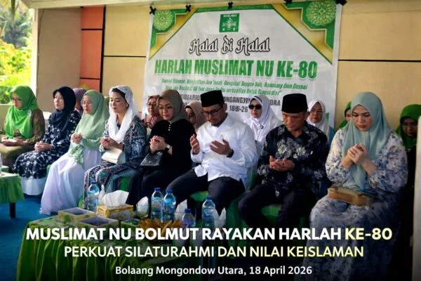 MUSLIMAT NU BOLMUT RAYAKAN HARLAH KE-80, PERKUAT SILATURAHMI DAN NILAI KEISLAMAN..
