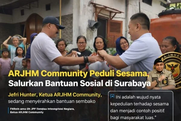 ARJHM COMMUNITY PEDULI SESAMA, SALURKAN BANTUAN SOSIAL DAN AJAK KOLABORASI KEMANUSIAAN
