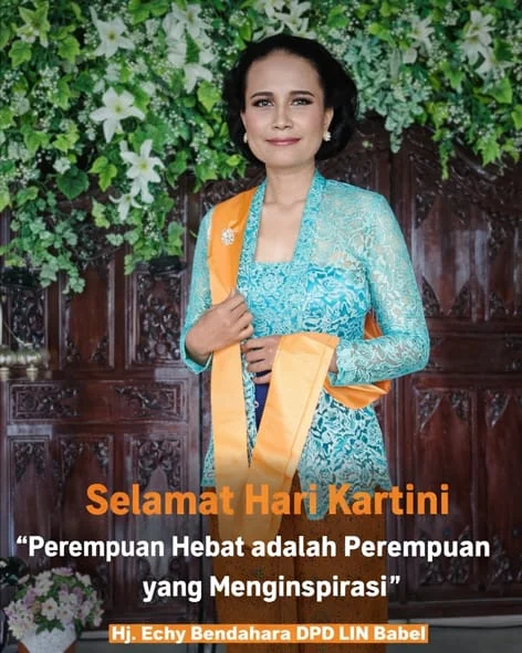 Semangat Emansipasi dari Hj. Echy, Bendahara DPD LIN Babel di Hari Kartini 2026