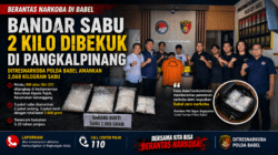 Ditresnarkoba Polda Babel Tangkap Bandar Narkoba Di Pangkalpinang, 2,068 Kilogram Sabu Diamankan
