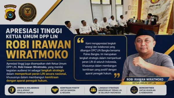 Tingkatkan Sinergitas, Kapolres Bangka Terima Audiensi DPC LIN Bangka