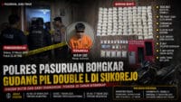 Polres Pasuruan Bongkar “Gudang” Pil Double L di Sukorejo, Ribuan Butir dan Sabu Diamankan