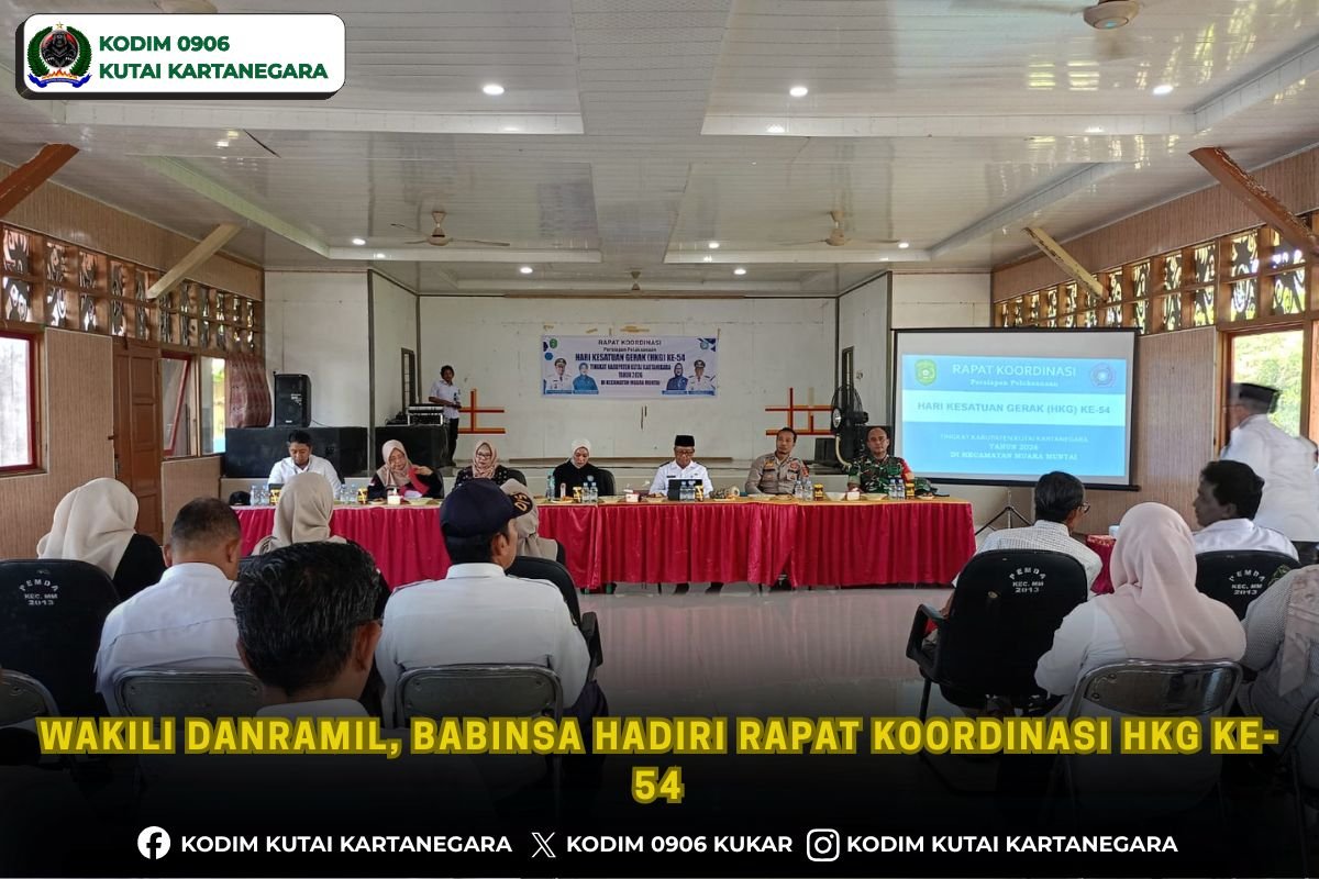 Wakili Danramil, Babinsa Hadiri Rapat Koordinasi HKG ke-54