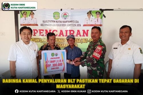 Babinsa Kawal Penyaluran BLT Pastikan Tepat Sasaran di Masyarakat