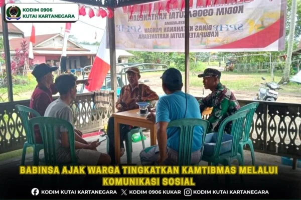 Babinsa Ajak Warga Tingkatkan Kamtibmas melalui Komunikasi Sosial