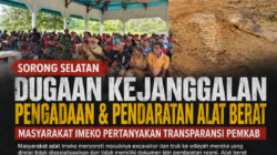 Dugaan Ketidaktransparanan Pengadaan Alat Berat di Imeko, Warga Sorong Selatan Desak Klarifikasi Pemkab