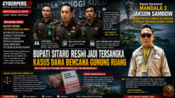 Bupati Sitaro Jadi Tersangka Kasus Dana Bencana Gunung Ruang Putra Daerah Apresiasi Langkah Kejati Sulut, Dugaan Penyalahgunaan Dana Bantuan Jadi Sorotan Publik