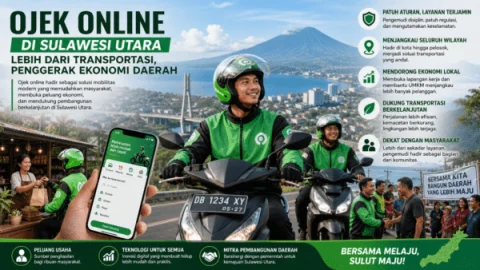 Ojek Online di Sulawesi Utara Kian Menguat: Dari Layanan Transportasi ke Penopang Ekonomi Warga
