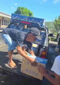Banjir Bandang Solimandungan, Sosok Ali Mamonto Hadir Berikan Ratusan Dus Air Mineral dan Makanan Cepat Saji