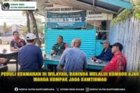 Peduli Keamanan Di wilayah, Babinsa Melalui Komsos Ajak Warga Kompak Jaga Kamtibmas