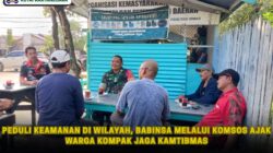 Peduli Keamanan Di wilayah, Babinsa Melalui Komsos Ajak Warga Kompak Jaga Kamtibmas