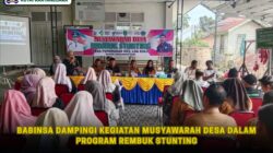 Babinsa Dampingi Kegiatan Musyawarah Desa dalam Program Rembuk Stunting