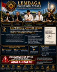 SK MENTERI HUKUM TERBIT! Perubahan AD/ART dan Kepengurusan LIN Resmi Disahkan Negara, DPP Tegaskan Hanya Ketum dan Sekjen Berwenang Menandatangani Dokumen Organisasi
