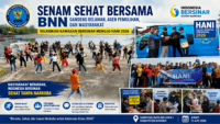 Senam Sehat Bersama BNN Gandeng Relawan dan DPC LIN Hadir untuk Wujudkan Kawasan BERSINAR menuju HANI 2026